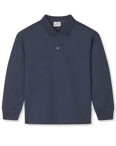 Mads Nørgaard Kids - Light Terry Jan Polo - Sky Captain